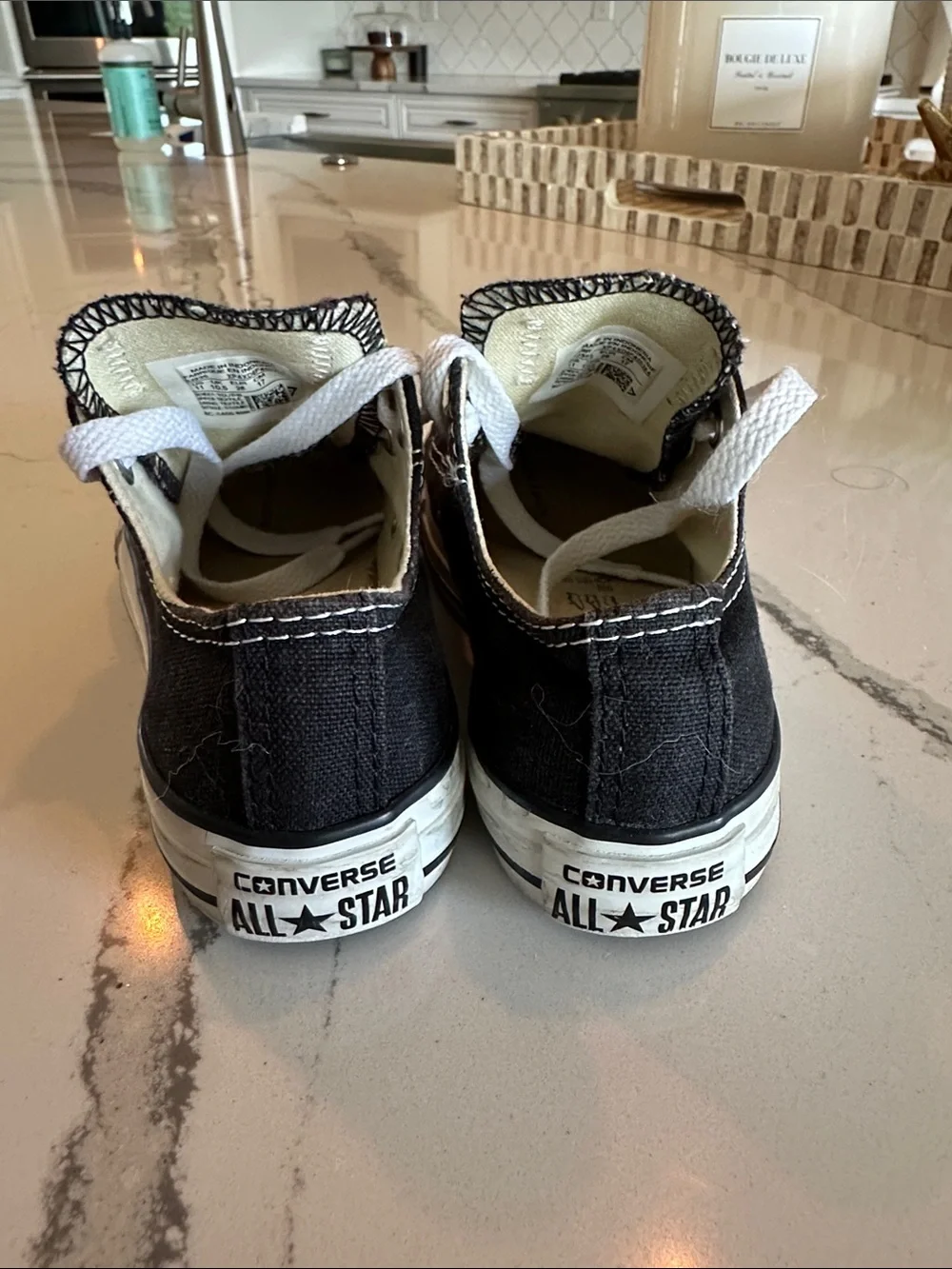 Converse Kids Black and White All Star Low Top Sneakers